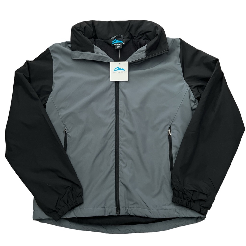 Tri-Mountain Alden Men's Gray‎ Black Midweight Jacket Sz. L NWT